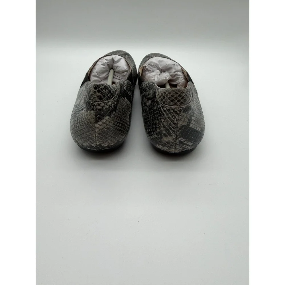 SoftWalk Norwich Snakeskin‎ Ballet Flats Black White Womens 10.5 N S1564-055